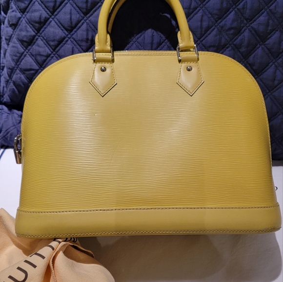 Louis Vuitton Epi Pistachio Leather Alma Satchel PM 2014 Duo Crossbody - Picture 3 of 16